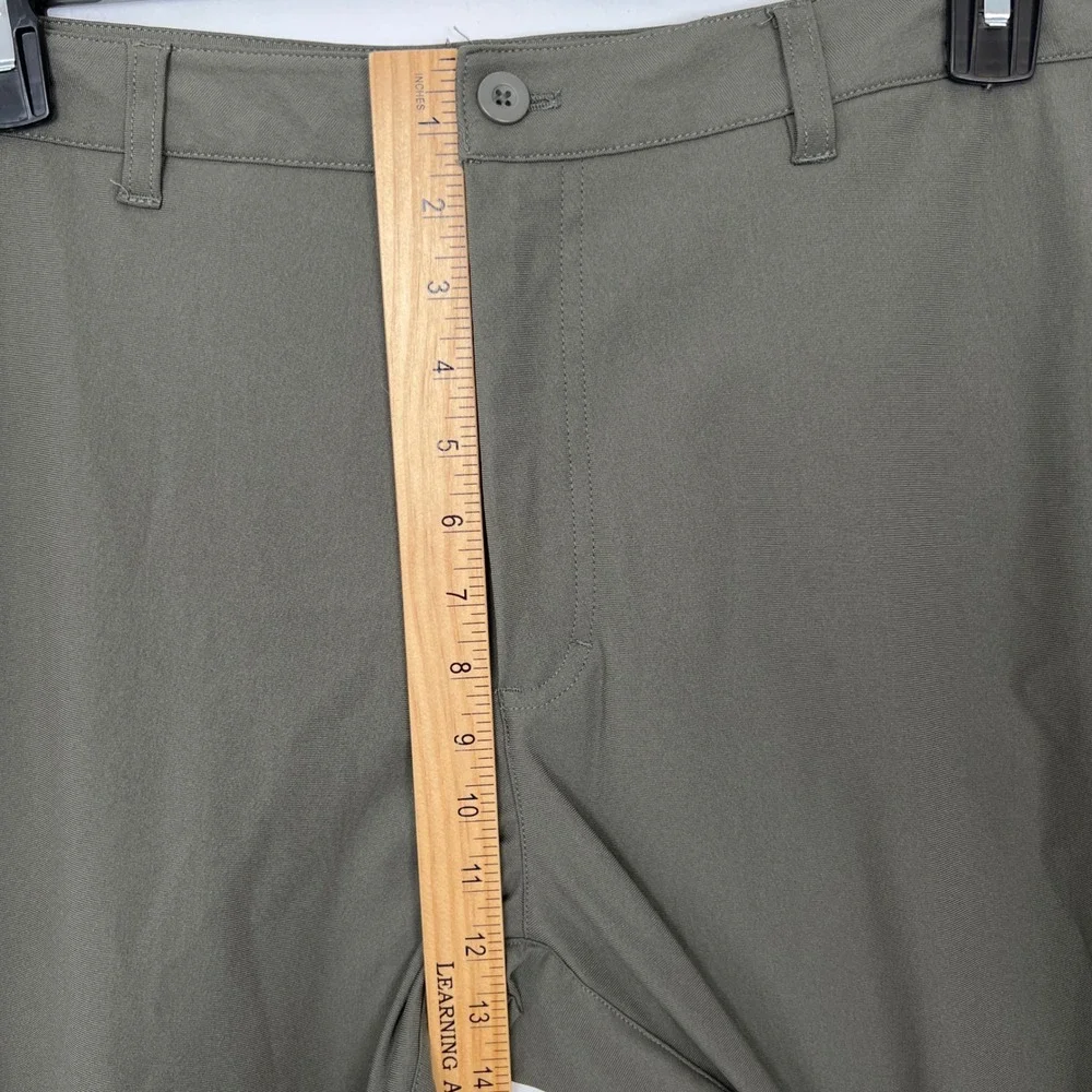 SKYR Tricot Dynasty Slim Fit Pant Olive Green Polyester Spandex Size 36x32